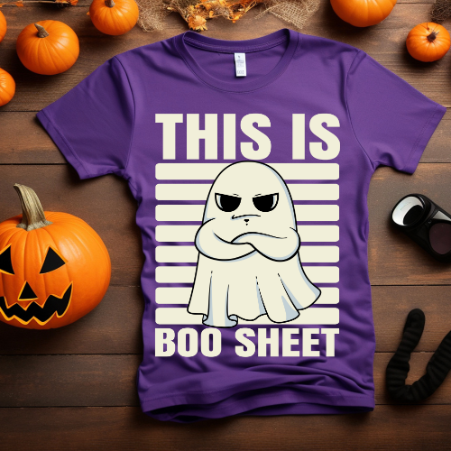 Funny Ghost Boo Sheet Tee - Unisex Jersey Short Sleeve T-Shirt