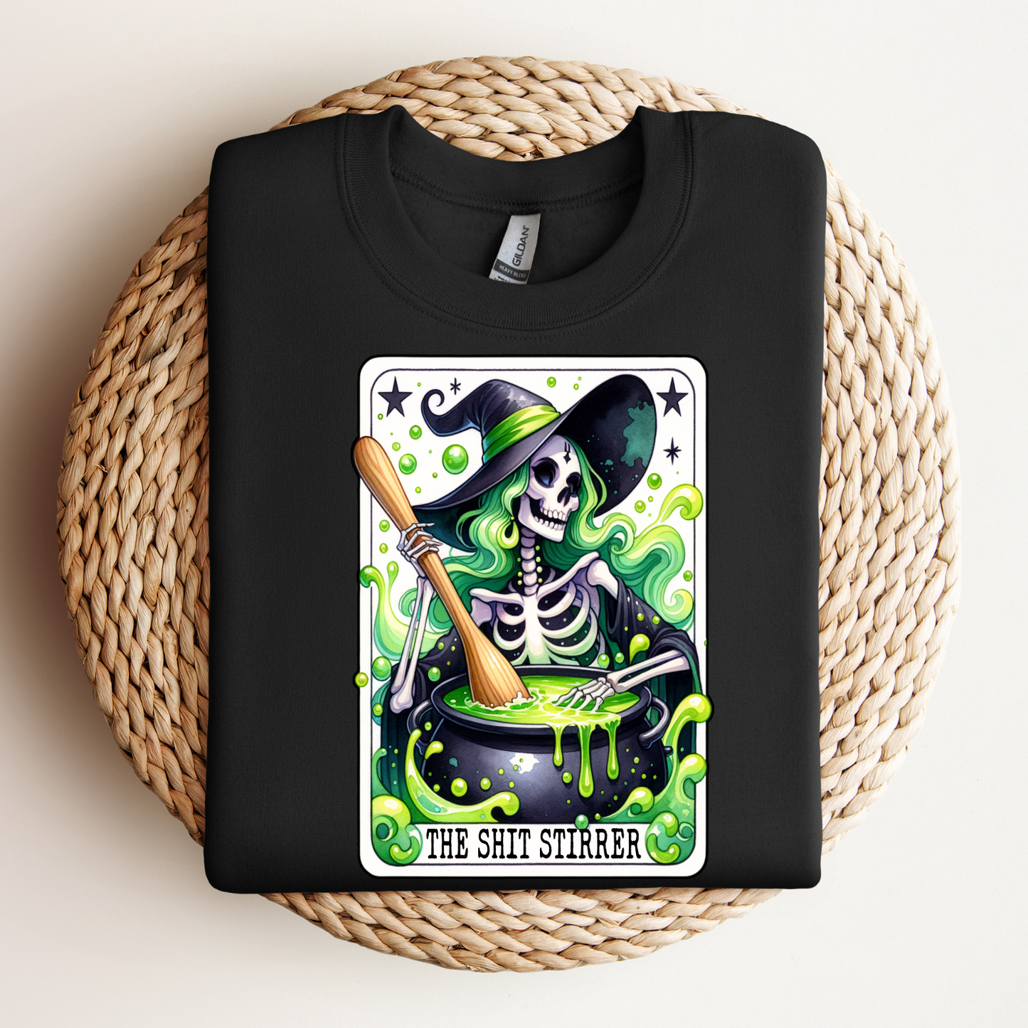 The Shit Stirrer Shirt, Funny Tarot Card Shirt, Halloween Witch Shirt, Tarot Card Shirt, Funny Halloween Sweatshirt, Witch Tarot Card Shirt