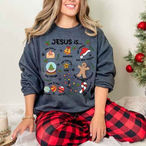 Jesus is... Unisex Heavy Blend™ Crewneck Sweatshirt, Christmas gift, religious apparel, faith-inspired sweatshirt, holiday clothing, [...]