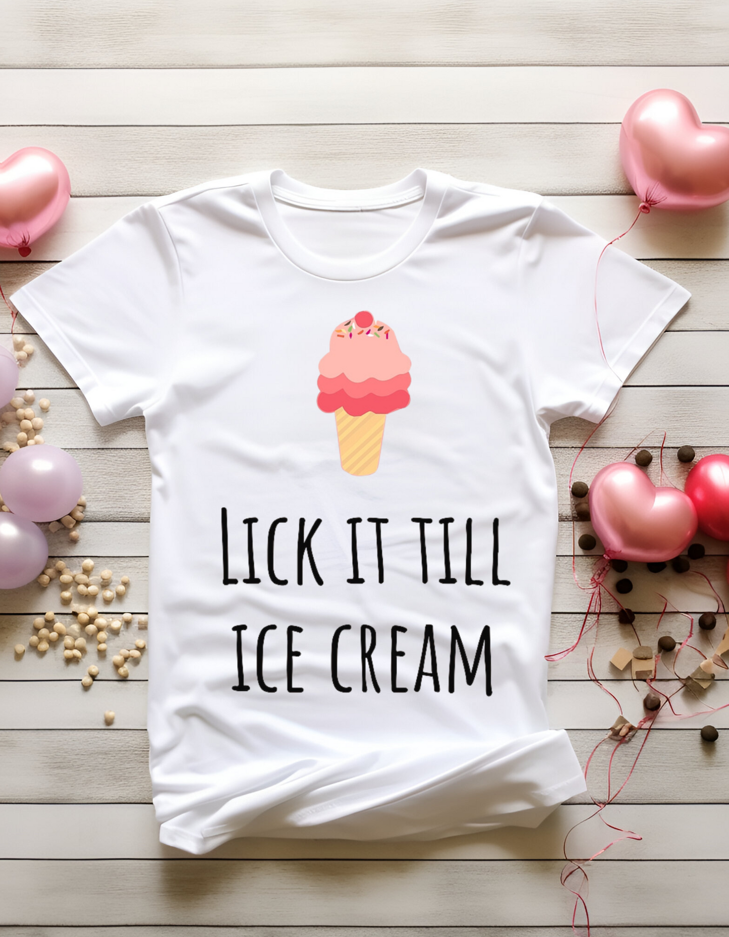 Valentine's Day Shirt, Fun Ice Cream T-Shirt, Summer Fashion, Gift for Ice Cream Lovers, Casual Unisex Tee, Sweet Treat Apparel, Playful Graphic Top
