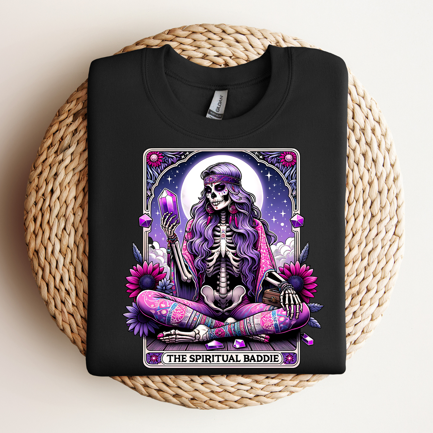 The Spiritual Baddie Unisex Jersey Tee - Boho Chic Design for Spirit Seekers, Spiritual Baddie Tarot Card Shirt, Spiritual Baddie Shirt