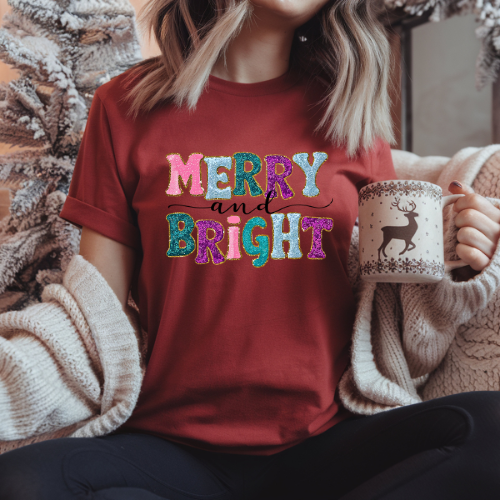 Merry and Bright Holiday Crewneck Sweatshirt