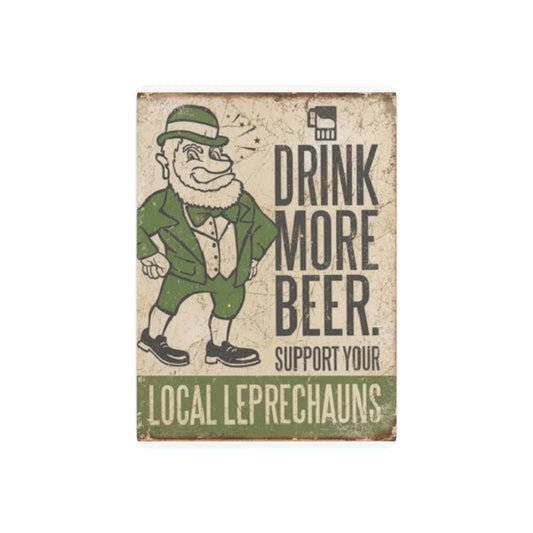 Local Leprechauns Metal Art Sign - Vintage Pub Decor, St. Patrick's Day Gift, Home Bar Wall Art, Beer Lover's Decor, Rustic Irish Sign