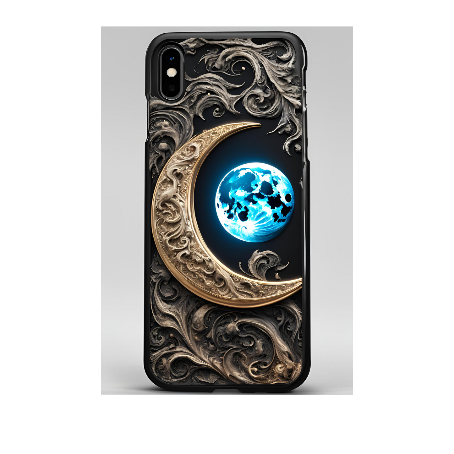 Celestial Moon Phone Case - Tough and Stylish Protection, Celestial Crescent Moon Phone Case for Google, iPhone, and Samsung