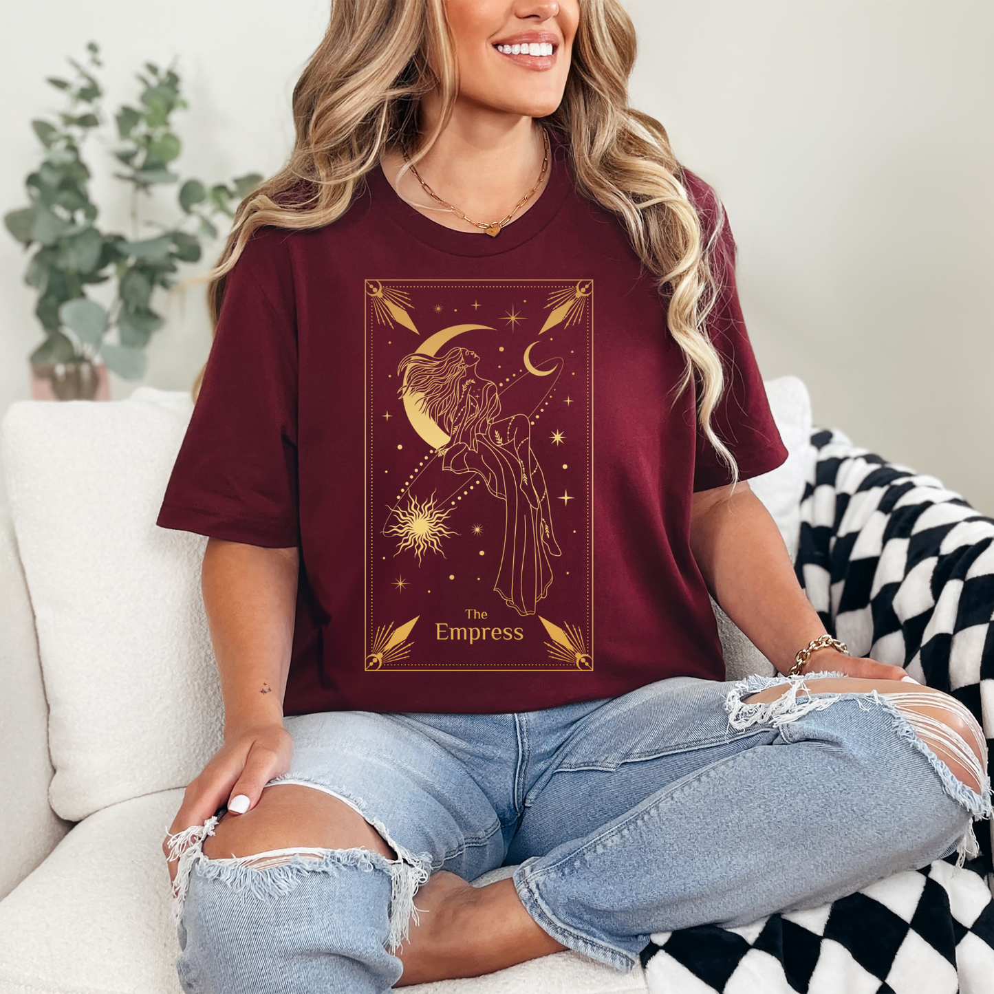 The Empress Tarot Card Shirt, The Empress Tarot Card Tee, Tarot Card T Shirt, Celestial T Shirt, Mystical Shirt, Spiritual Shirt