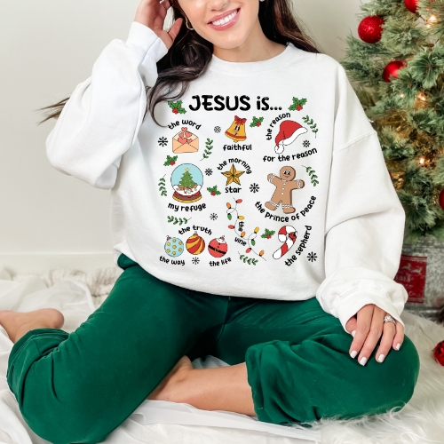 Jesus is... Unisex Heavy Blend™ Crewneck Sweatshirt, Christmas gift, religious apparel, faith-inspired sweatshirt, holiday clothing, [...]