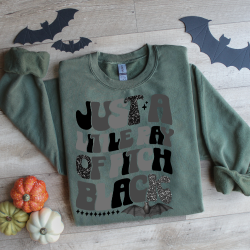 Unisex Crewneck Sweatshirt - Just a Little Ray of Pitch Black