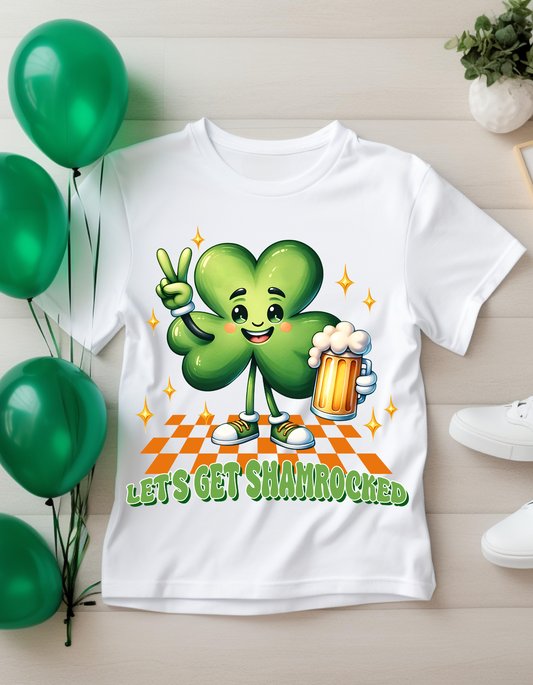St. Patrick's Day T-Shirt, Let's Get Shamrocked Funny Tee, Unisex Irish Humor Shirt, Holiday Party Wear, Gift for Festivities