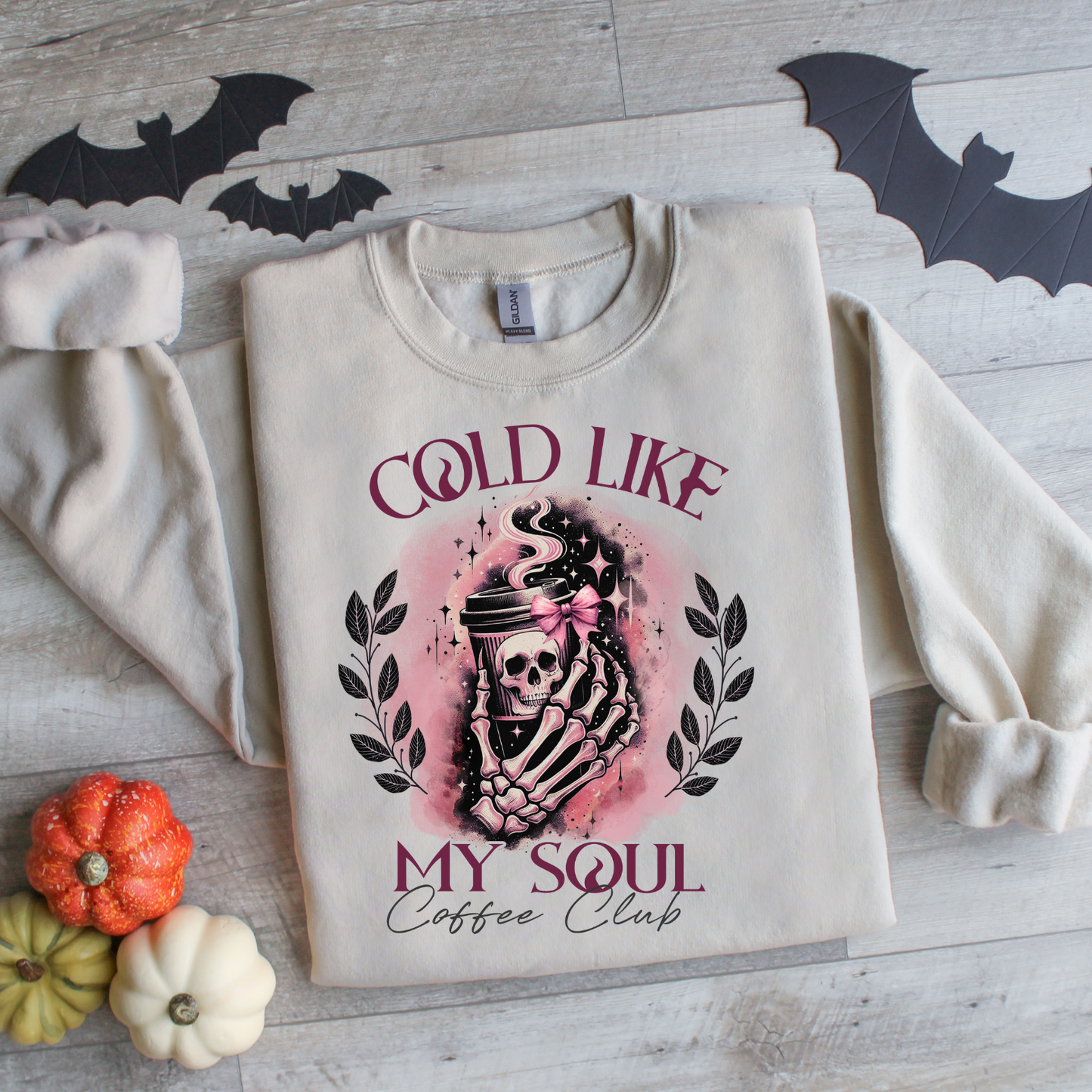 Cold Like My Soul Coffee Club Shirt, Halloween Sweatshirt, Spooky Season Tshirt, Halloween Coffee Tshirt, Gift for Halloween Lovers, Spooky