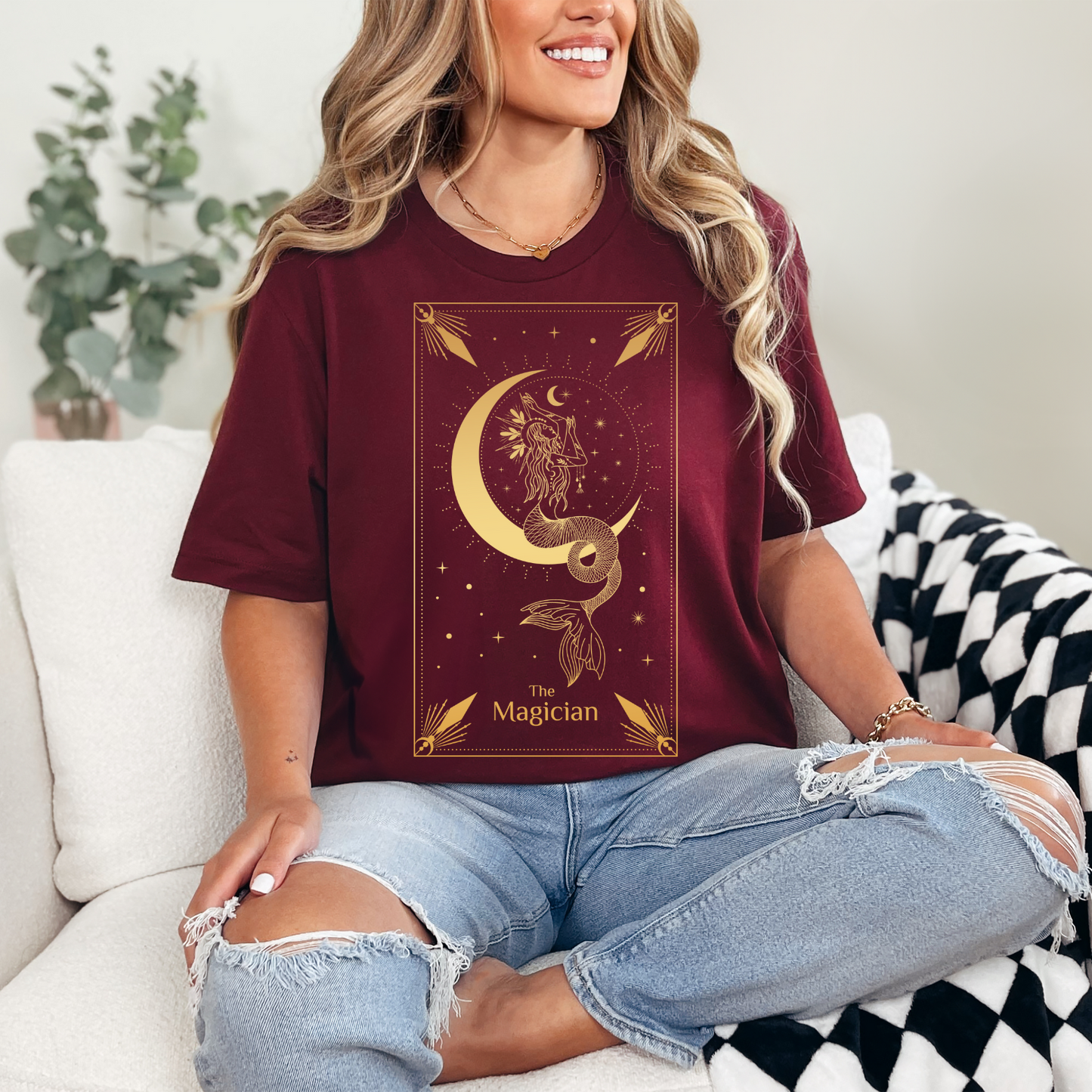 The Magician Tarot Card Shirt, The Magician Tarot Card Tee, Celestial Shirt, Moon Shirt, Mystical Tarot Shirt, Celestial Tarot Shirt