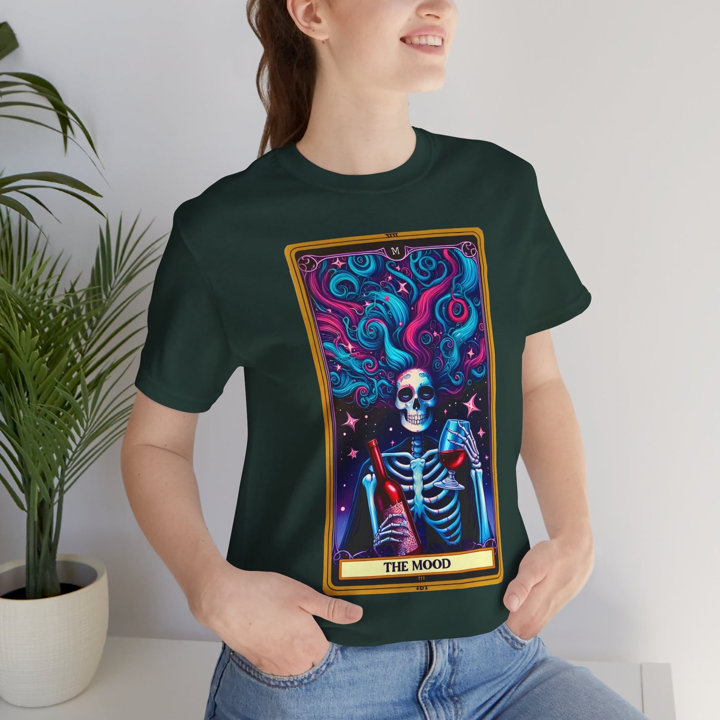 The Mood Skeleton Graphic Tee -The Mood Tarot Card Shirt, The Mood Tarot Card, Mood Tarot Card, Mood Tarot Card Shirt, The Mood Tarot Card Gift, The Mood Tarot Card Tshirt