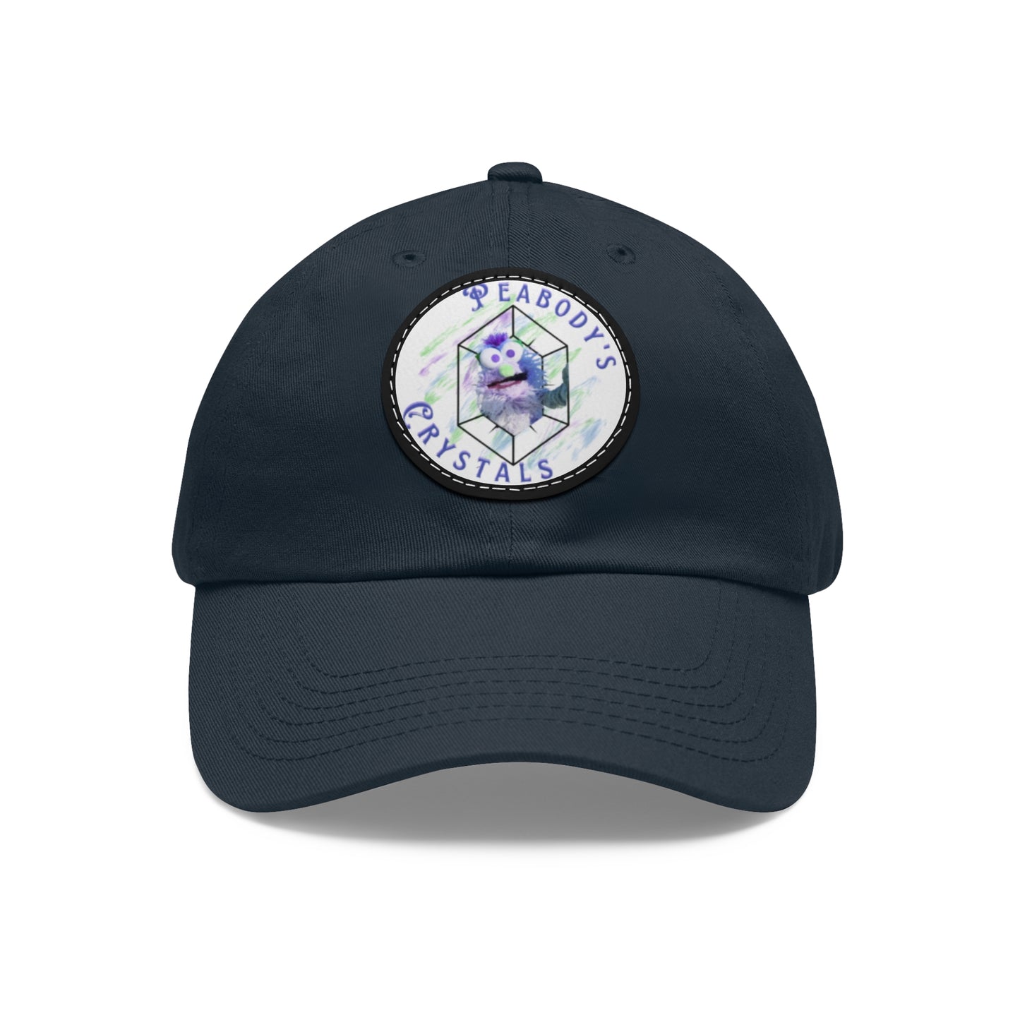 Peabody's Crystals Dad Hat with Leather Patch - Casual Everyday Style
