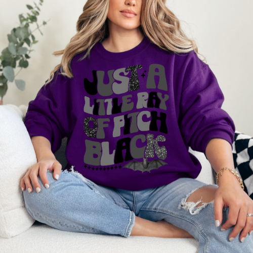 Unisex Crewneck Sweatshirt - Just a Little Ray of Pitch Black