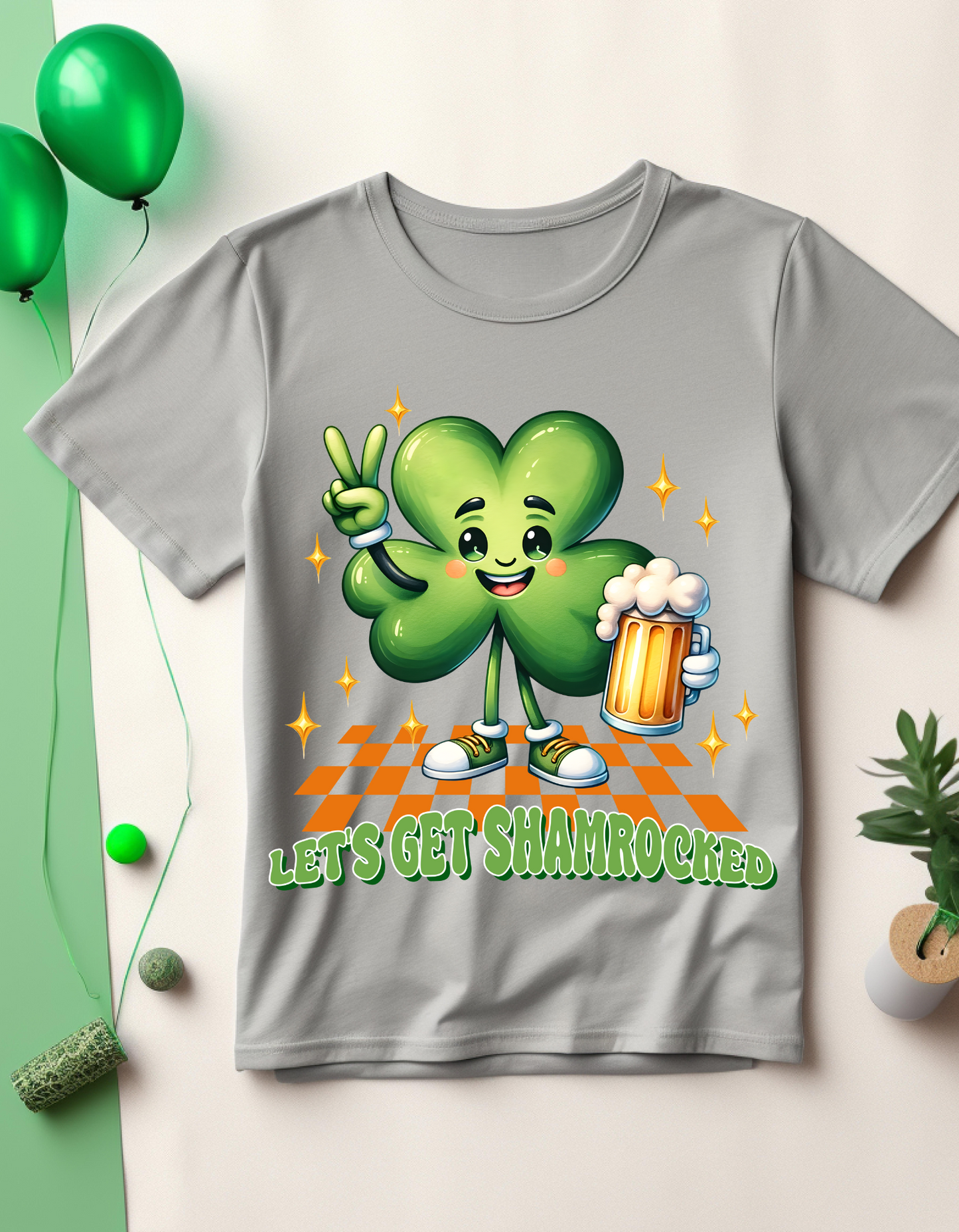 St. Patrick's Day T-Shirt, Let's Get Shamrocked Funny Tee, Unisex Irish Humor Shirt, Holiday Party Wear, Gift for Festivities