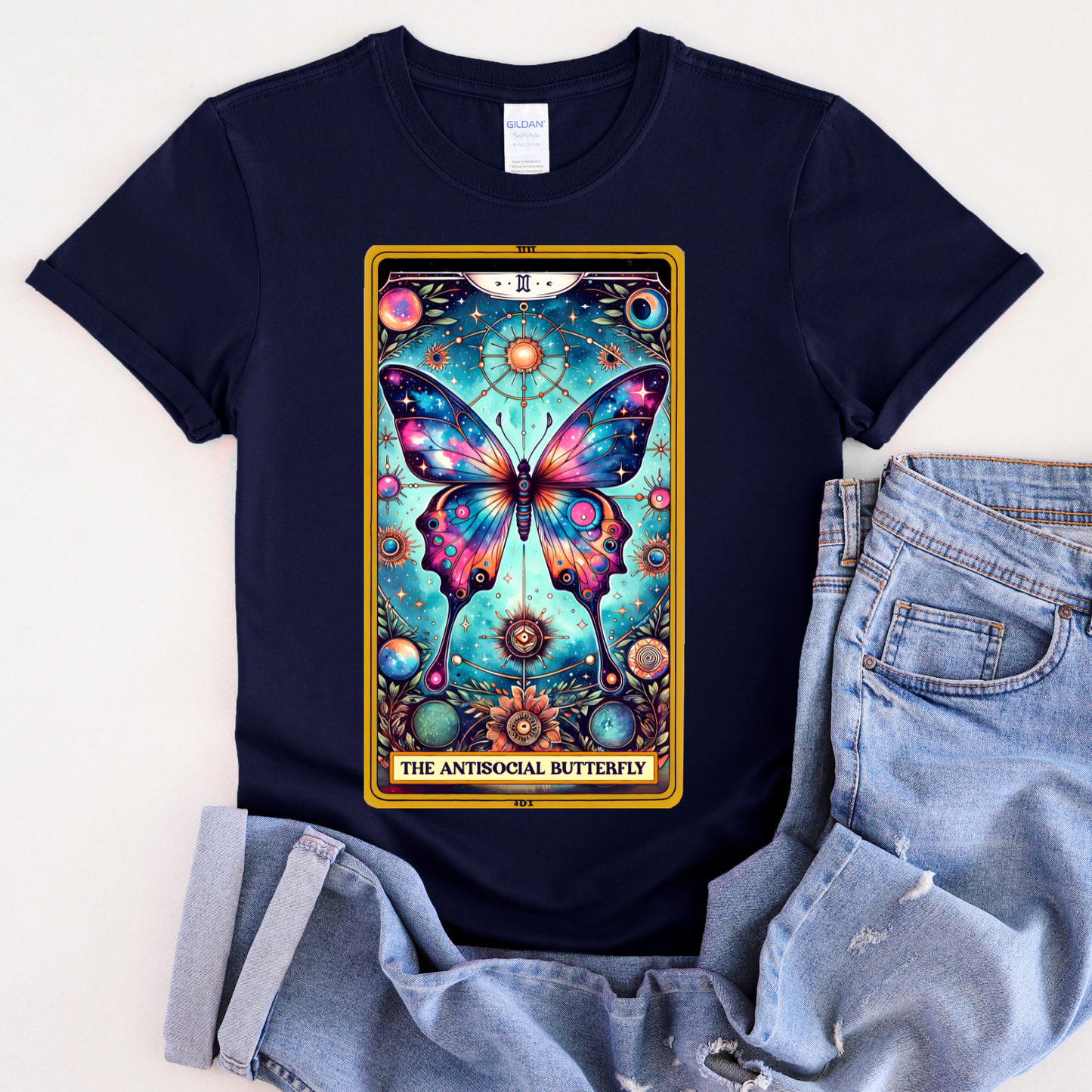 The Antisocial Butterfly Unisex Tee | Cosmic Vibe Graphic T-Shirt Anti Social Butterfly Shirt, Butterfly Shirt, Antisocial Shirts, Introvert Shirt, Anti Social Club Shirt, Gifts For Introverts,