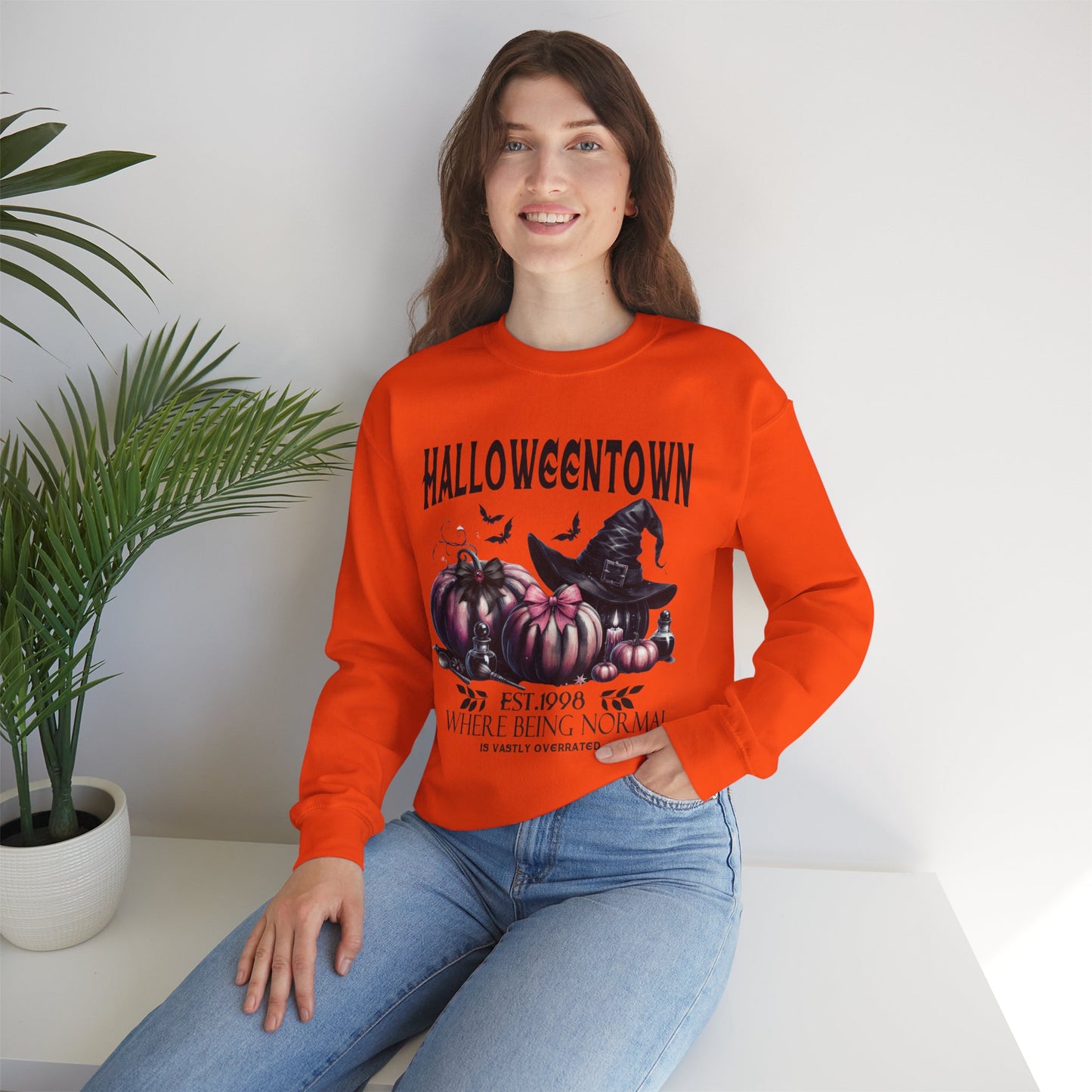 Halloweentown Est 1998 Sweatshirt, Halloweentown University, Retro Halloweentown Sweatshirt, Fall Sweatshirt, Halloween Sweatshirt