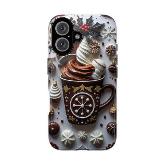 Delicious Cocoa Phone Case - Hot Chocolate Lovers, Holiday Gift, Cute Phone Cover, Dessert Theme, Chocolate Lover Decor