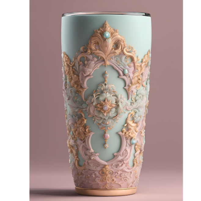 Elegant Ornate Design 20oz Tumbler - Perfect for Home Decor and Gifting, Celestial Tumbler