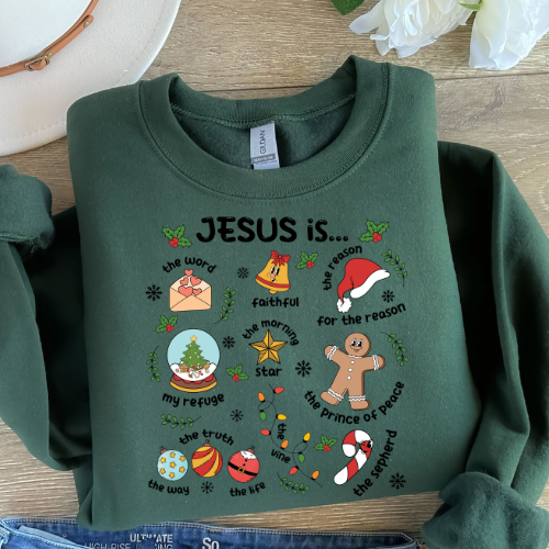 Jesus is... Unisex Heavy Blend™ Crewneck Sweatshirt, Christmas gift, religious apparel, faith-inspired sweatshirt, holiday clothing, [...]