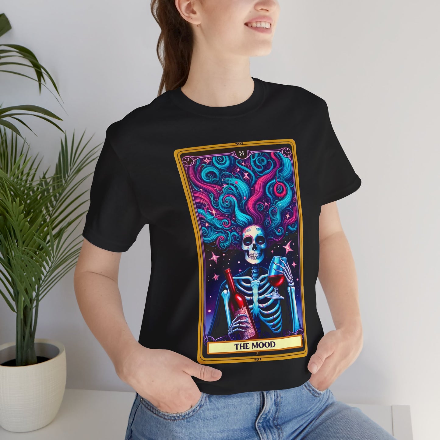 The Mood Skeleton Graphic Tee -The Mood Tarot Card Shirt, The Mood Tarot Card, Mood Tarot Card, Mood Tarot Card Shirt, The Mood Tarot Card Gift, The Mood Tarot Card Tshirt