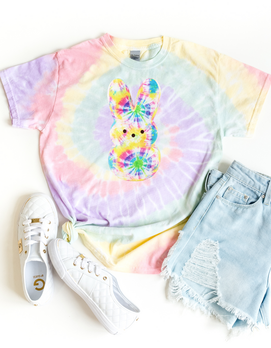 Colorful Tie-Dye Tee with Spiral Design, Perfect for Spring Celebrations, Easter, Summer Vibes, Gift for Trendy Friends, Casual Wear