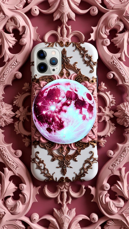 Celestial Moon Phone Case - Tough Cases for Cosmic Lovers, Elegant Celestial Moon Phone Case for iPhone, Samsung, and Google Pixel