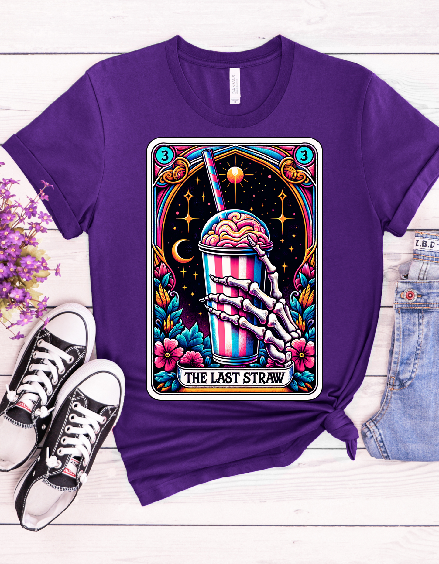 The Last Straw Tarot Card Shirt, Skeleton Tarot Card Shirt, Funny Tarot Card Shirt, Mystical Tarot Card Shirt, Celestial Shirt