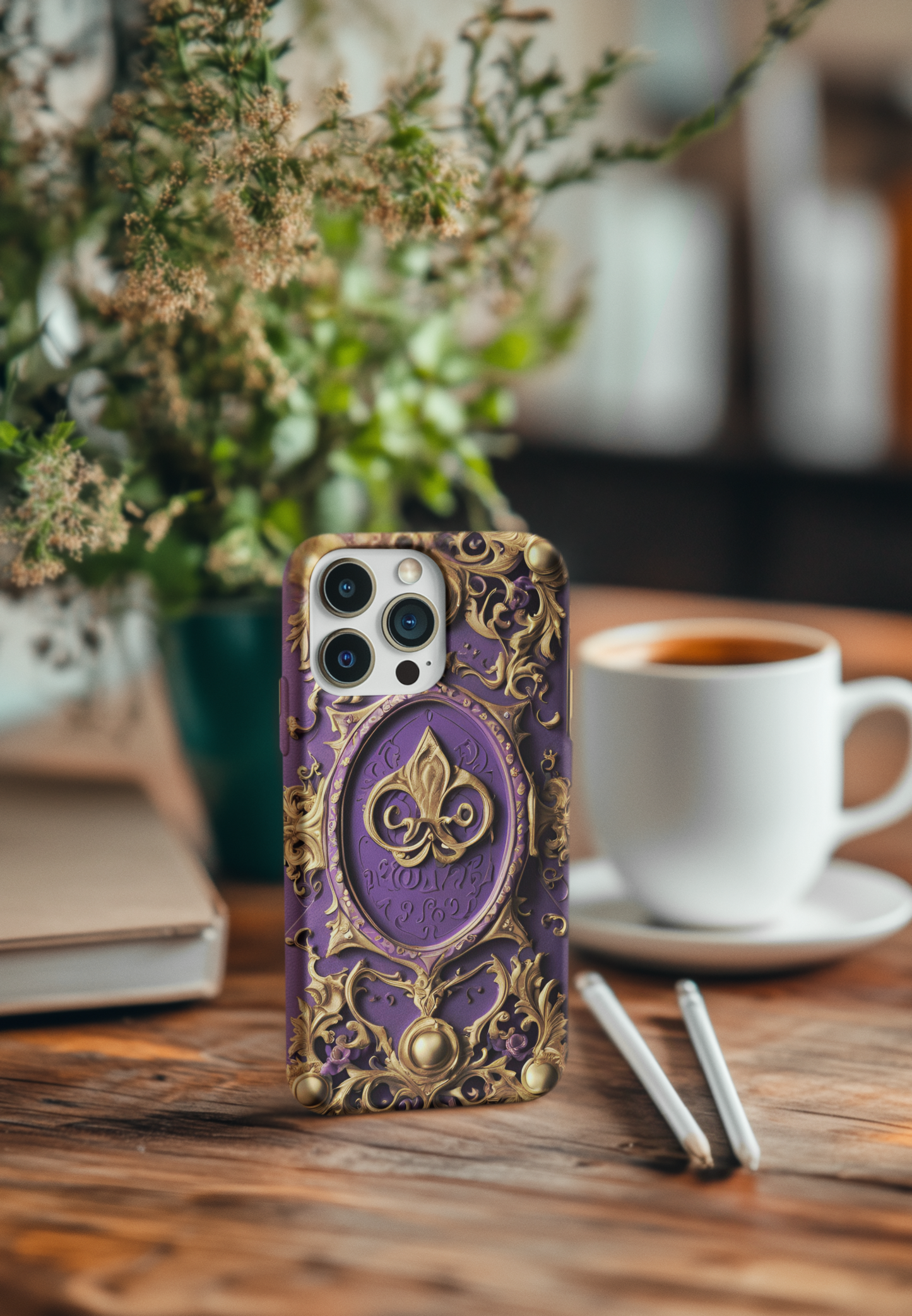 Elegant Gothic Phone Case with Ornate Design, Ouija Board Design Phone Case for iPhone and Samsung