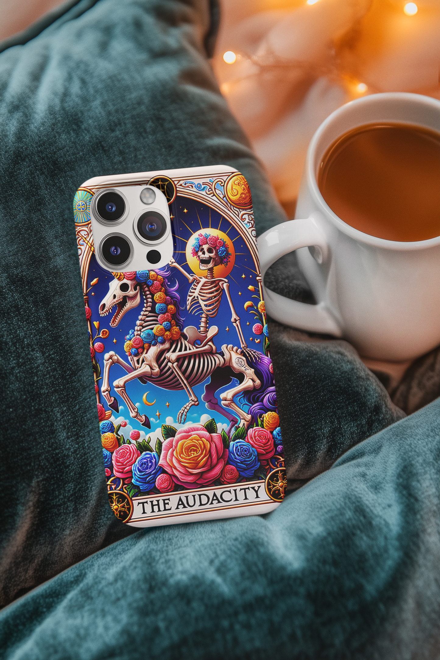 The Audacity Tarot Card Phone Case, Mystical Phone Case, Celestial Phone Case, Tarot Card Phone Case for iPhone, Samsung, Google Pixel