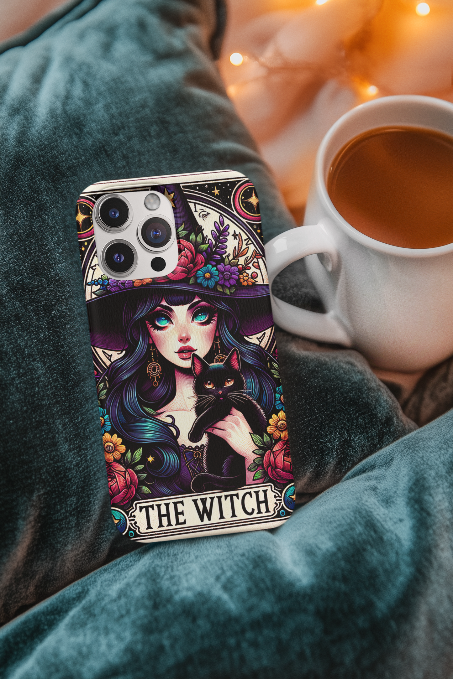 The Witch Tarot Card Phone Case, Mystical Phone Case, Celestial Phone Case, Tarot Card Phone Case for iPhone, Samsung, Google Pixel