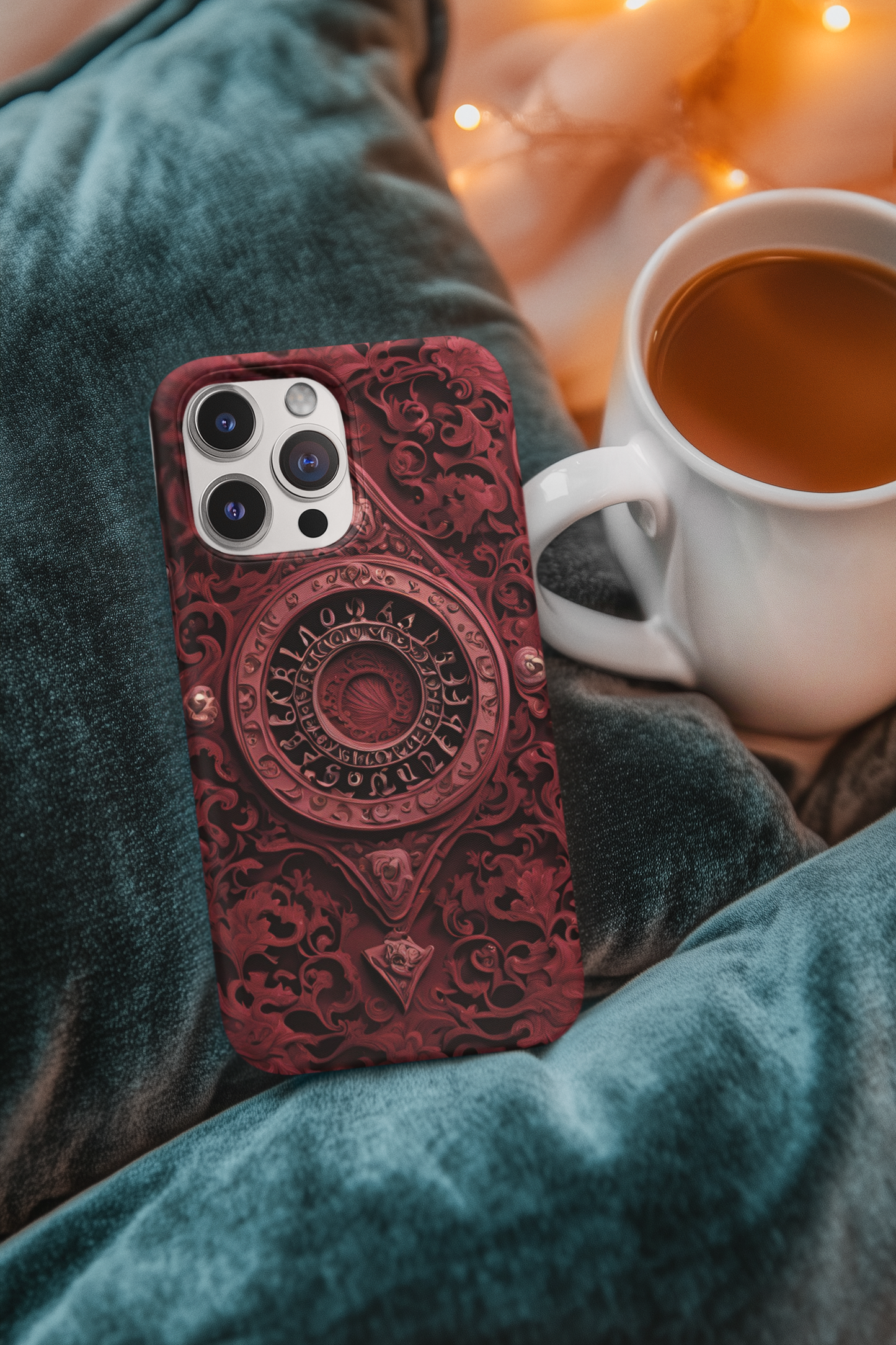 Stylish Tough Phone Case with Intricate Design