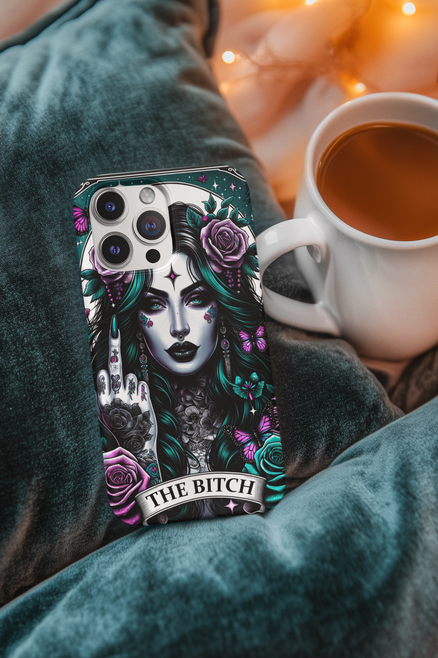 Bold Statement Phone Case - 'The Bitch' Design, The Bitch Tarot Card Phone Case, Sassy Bitch Phone Case, Gothic Phone Case for iPhone and Samsung