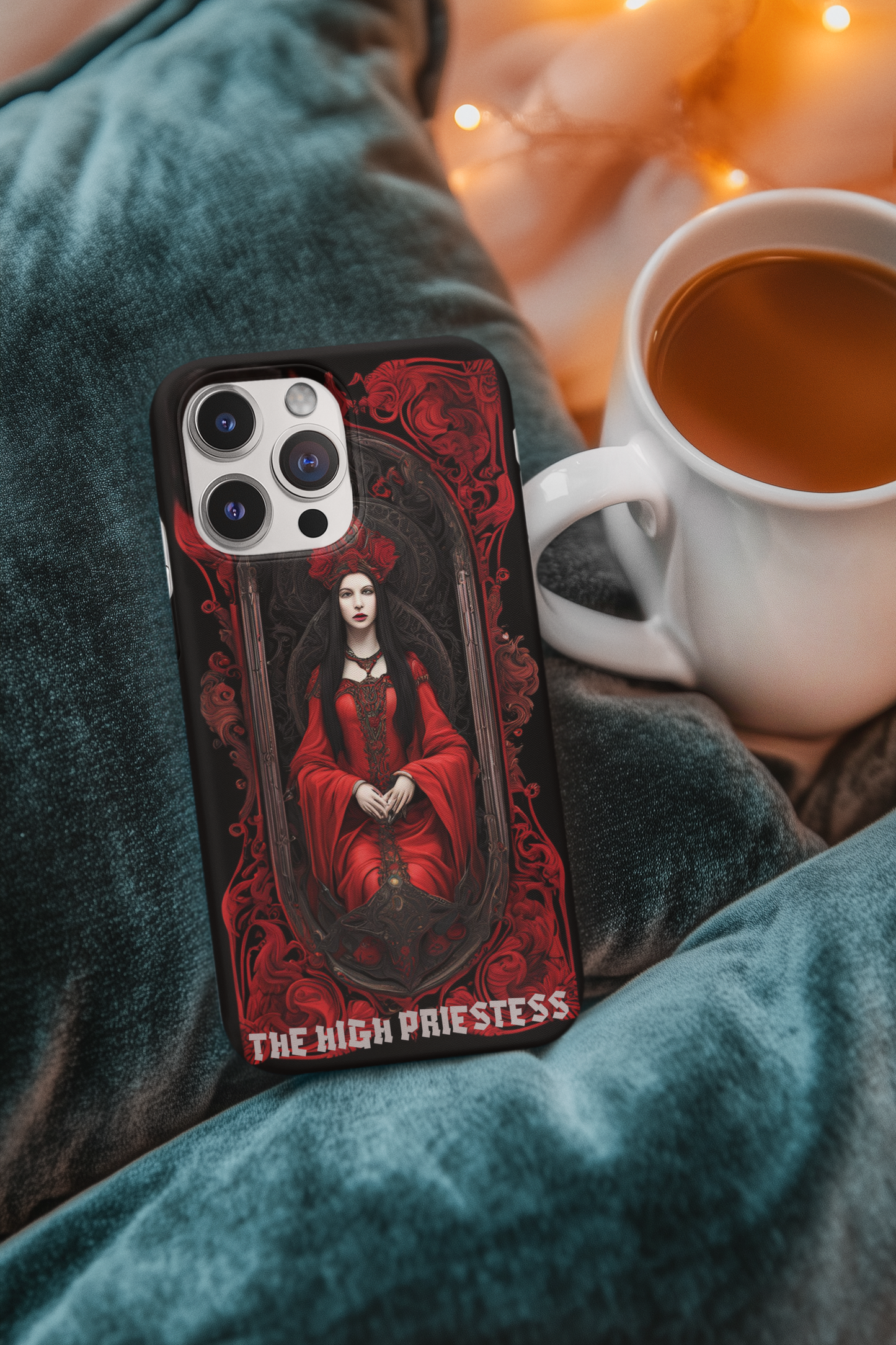 High Priestess Phone Case - Gothic Artistic Design, Gothic Style  The High Priestess Phone case for iPhone and Samsung