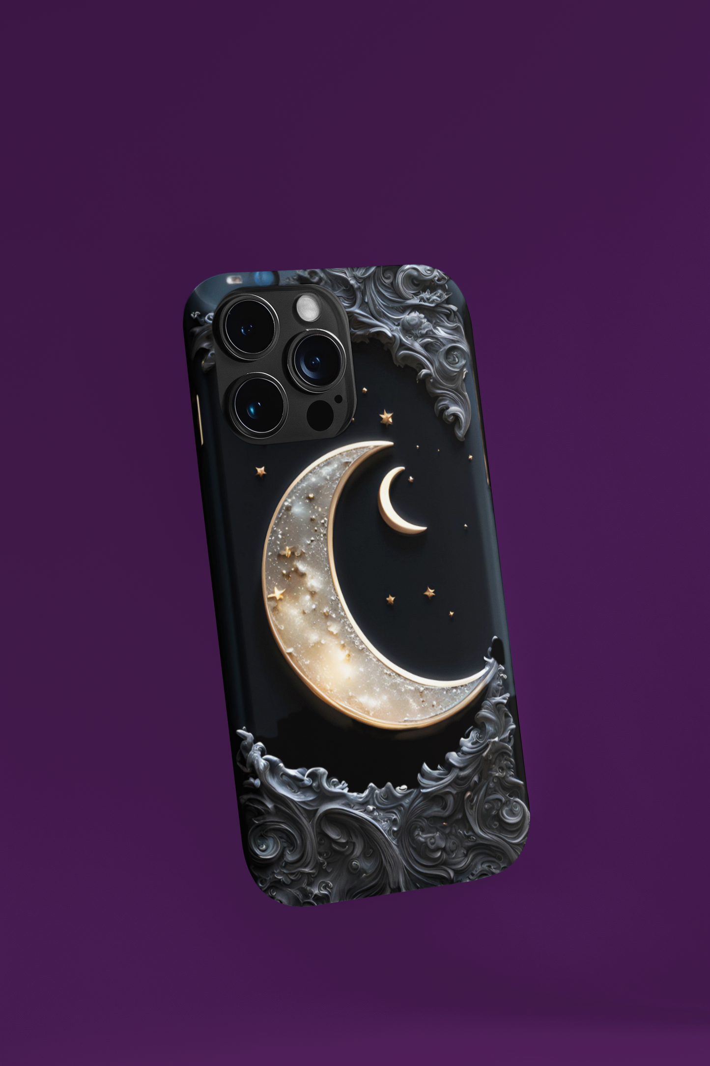 Celestial Moon Phone Case - Tough and Stylish Protection, Celestial Crescent Moon Phone Case for Google, iPhone, and Samsung