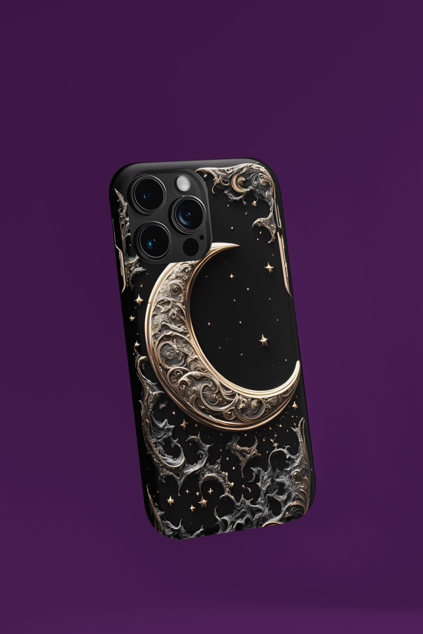 Celestial Moon Phone Case - Tough and Stylish Protection, Celestial Crescent Moon Phone Case for Google, iPhone, and Samsung