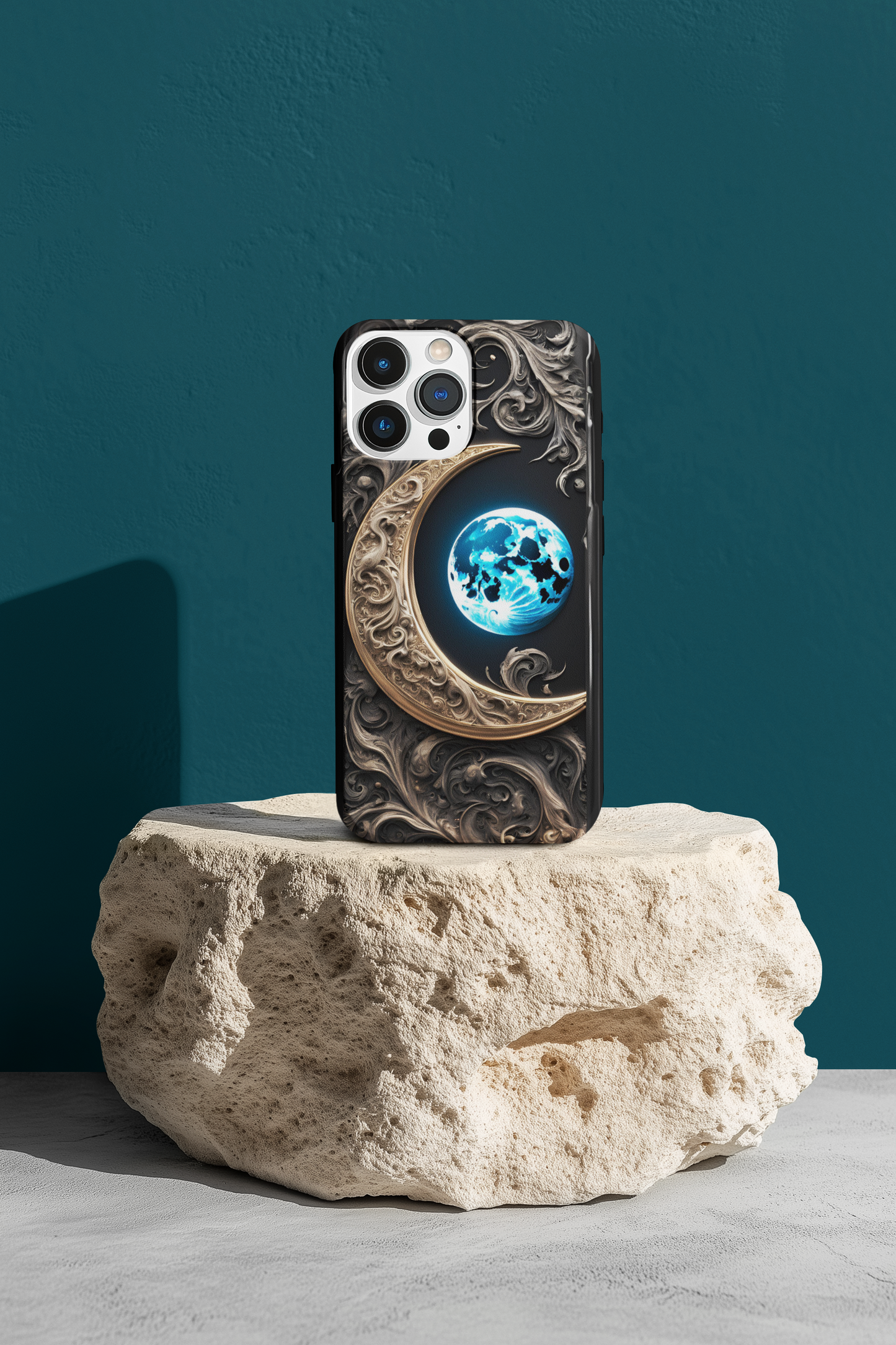 Celestial Moon Phone Case - Tough and Stylish Protection, Celestial Crescent Moon Phone Case for Google, iPhone, and Samsung