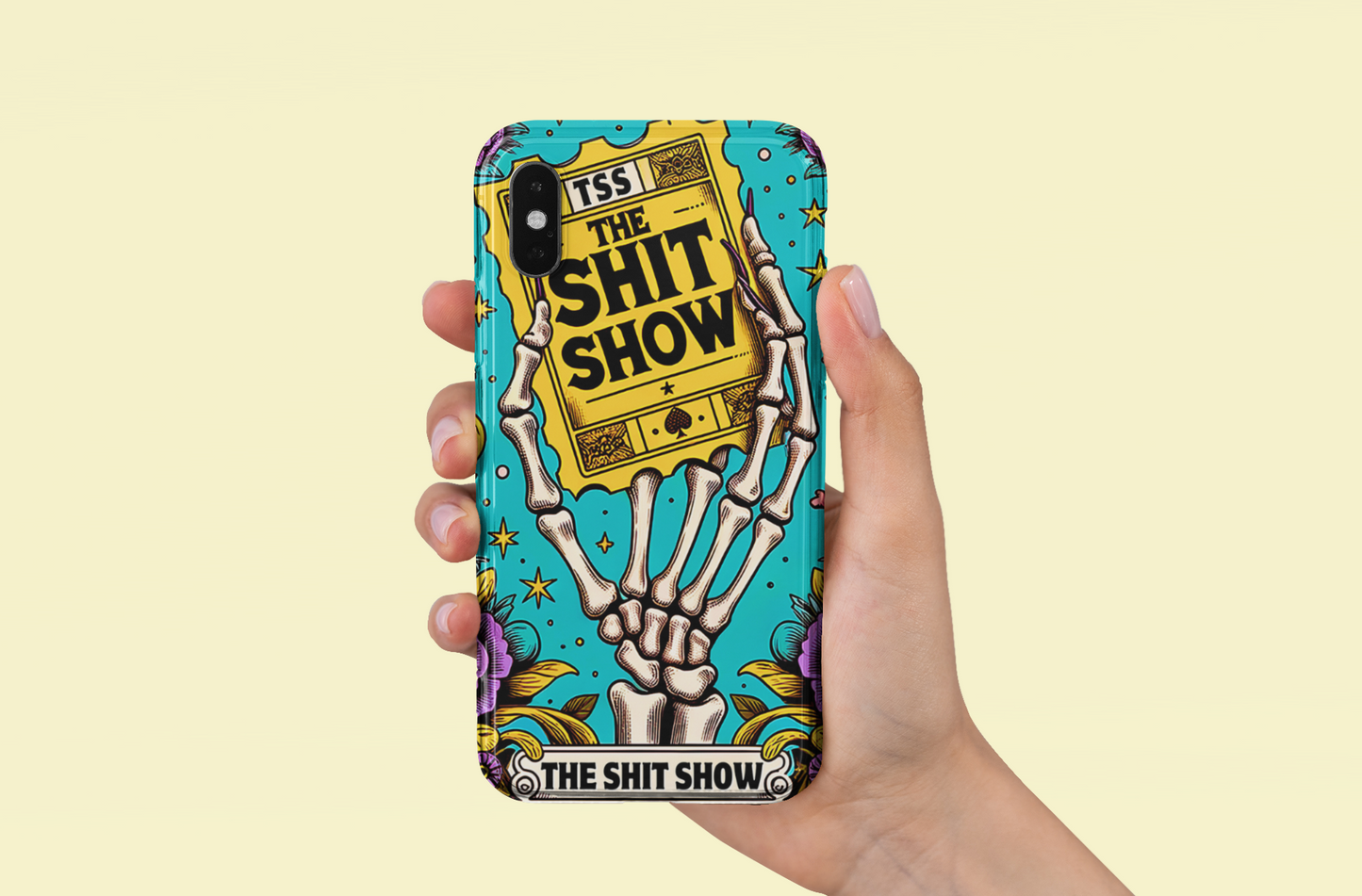 The Shit Show Tarot Card Phone Case, Mystical Phone Case, Celestial Phone Case, Tarot Card Phone Case for iPhone, Samsung, Google Pixel