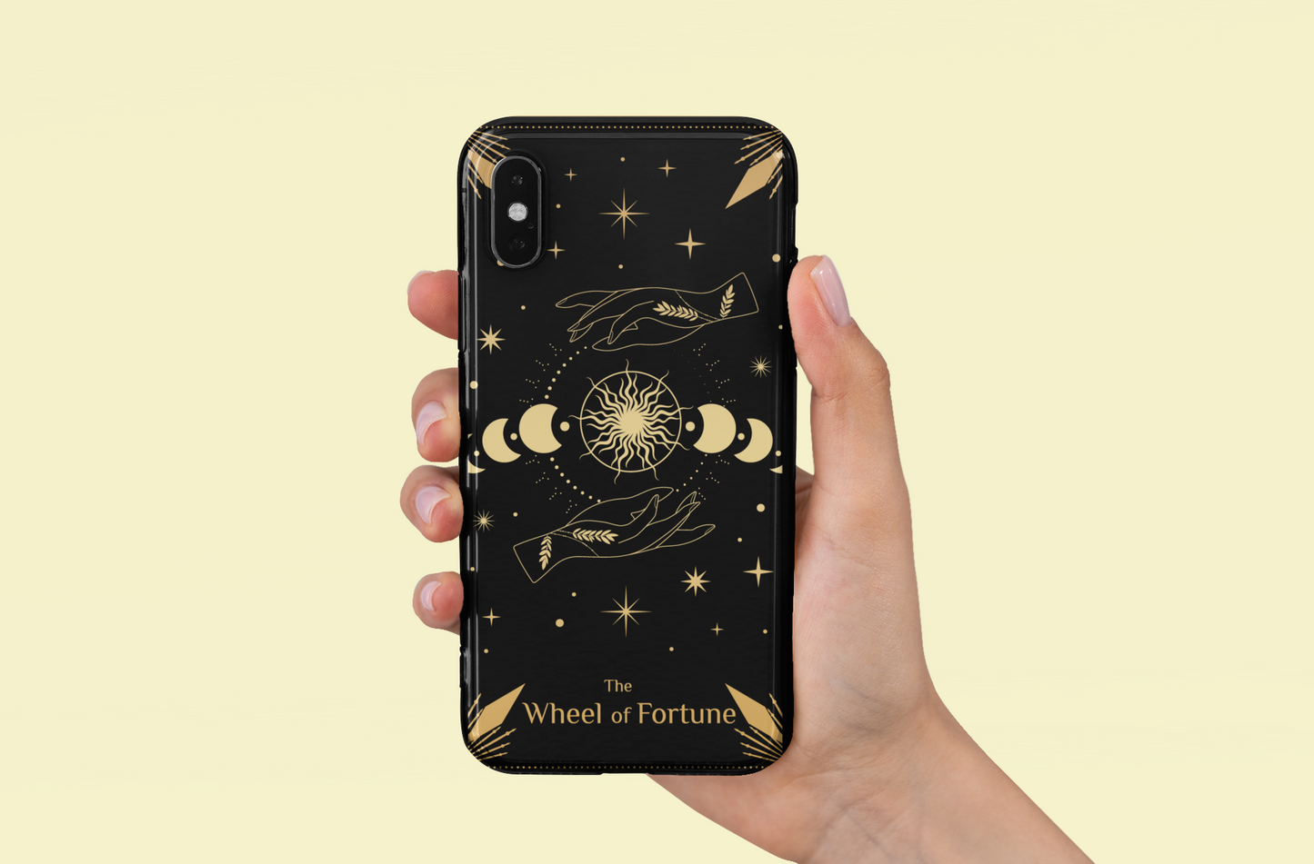 Astrology Wheel of Fortune Phone Case - Tough & Stylish for Mystic Vibes, Wheel of Fortune Tarot Card Phone Case,  Celestial Wheel of Fortune Phone Case for iPhone and Samsung