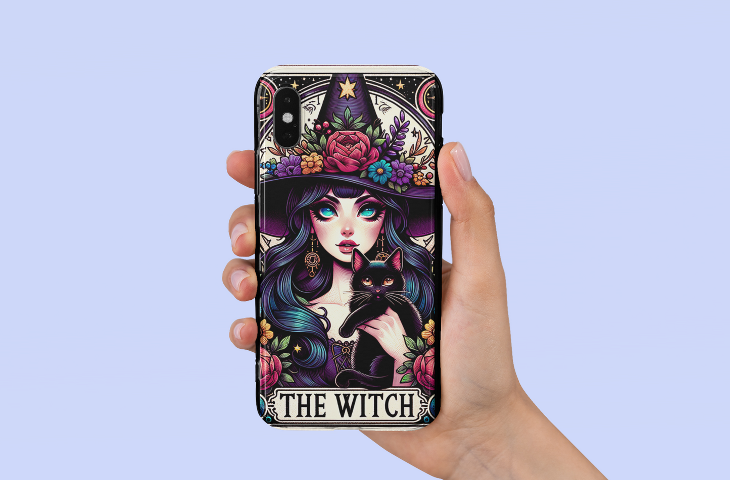 The Witch Tarot Card Phone Case, Mystical Phone Case, Celestial Phone Case, Tarot Card Phone Case for iPhone, Samsung, Google Pixel