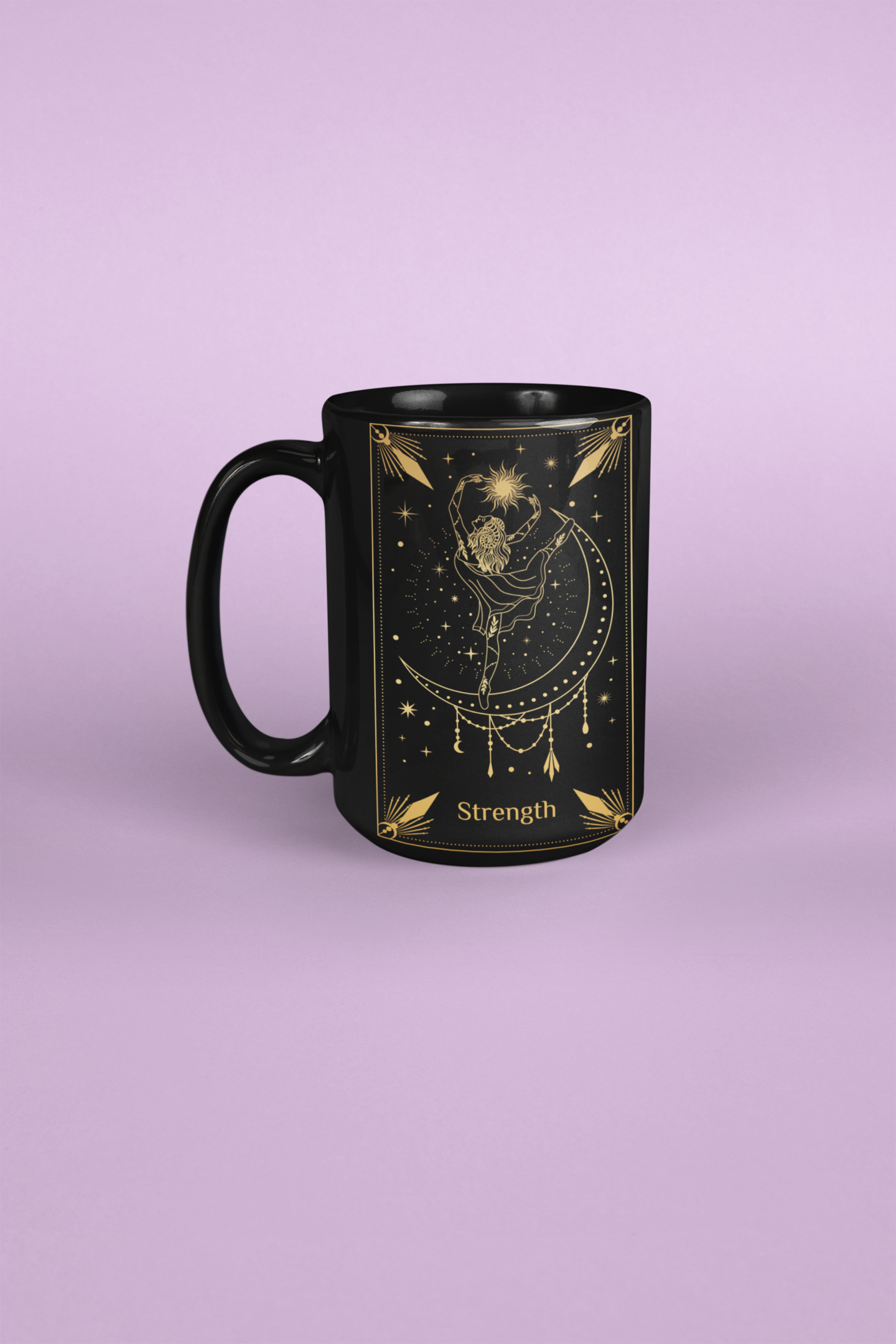 Strength Tarot Card Coffee Mug, Tarot Card Coffee Mug, Strength Tarot Card, Tarot Card Mug, Tarot Mug, Strength Tarot Mug, Mug Coffee Tarot