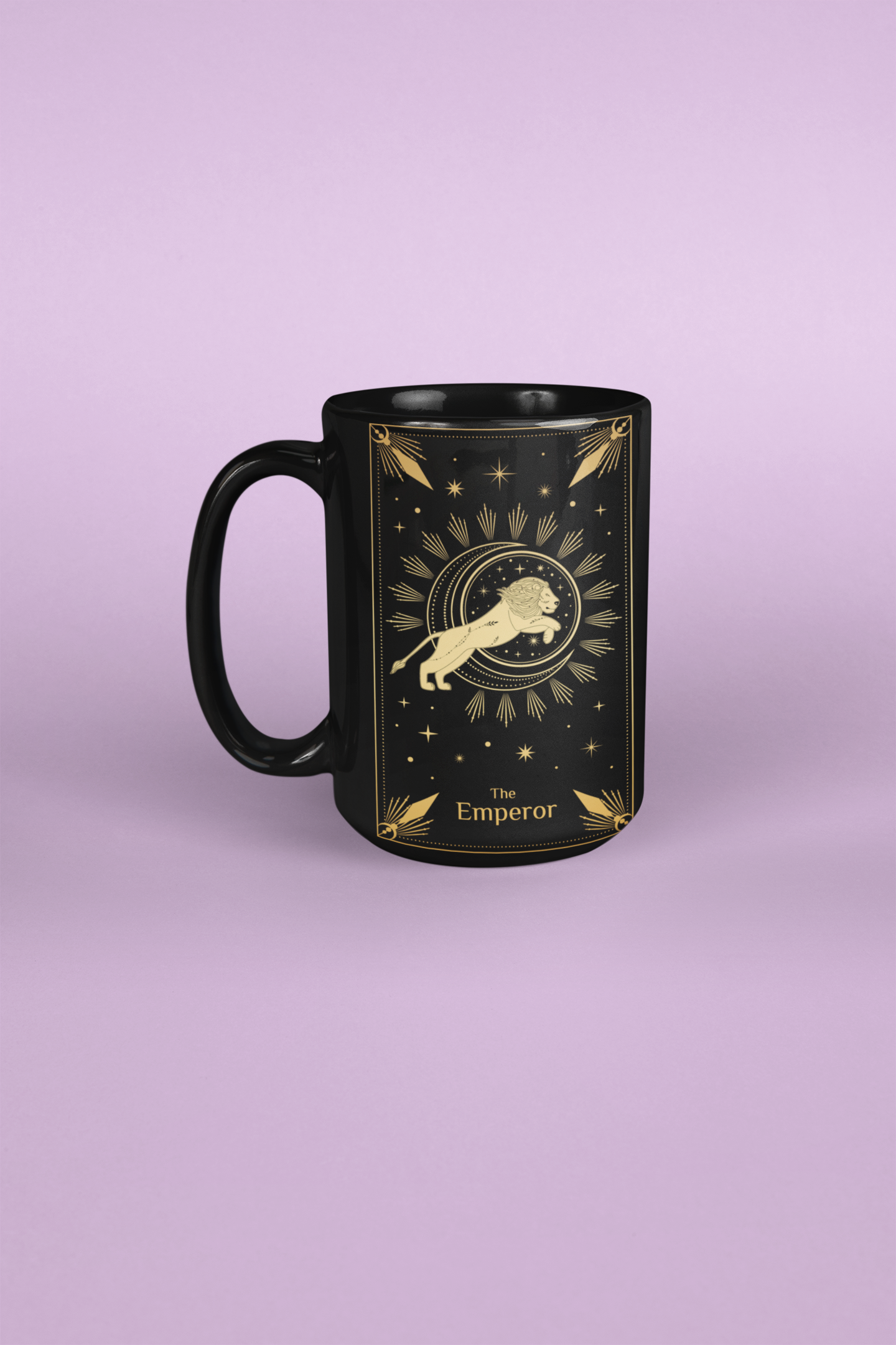 The Emperor Ceramic Mug - Zodiac Astrology Coffee Cup, The Emperor Tarot Card Coffee Mug