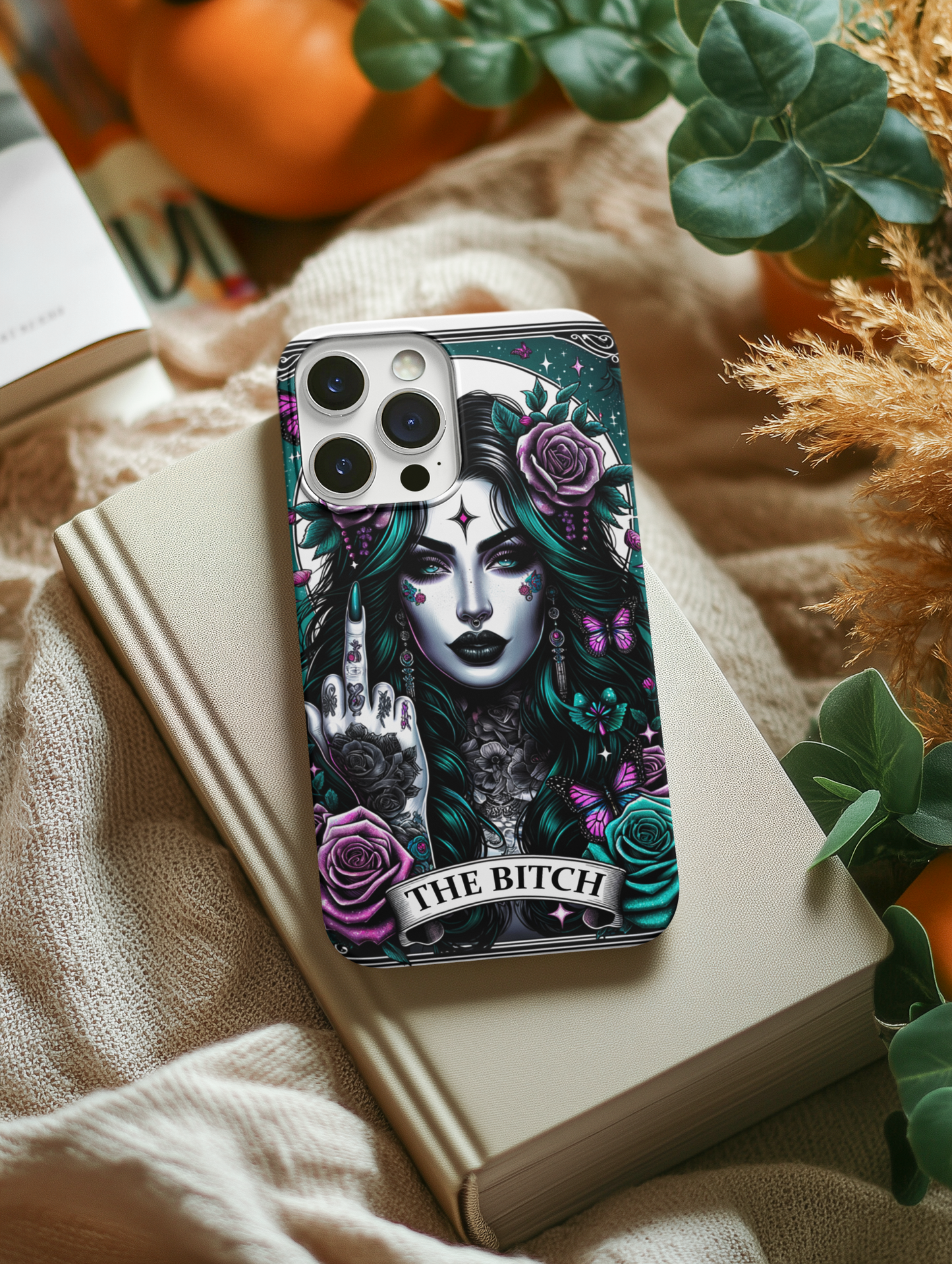 Bold Statement Phone Case - 'The Bitch' Design, The Bitch Tarot Card Phone Case, Sassy Bitch Phone Case, Gothic Phone Case for iPhone and Samsung