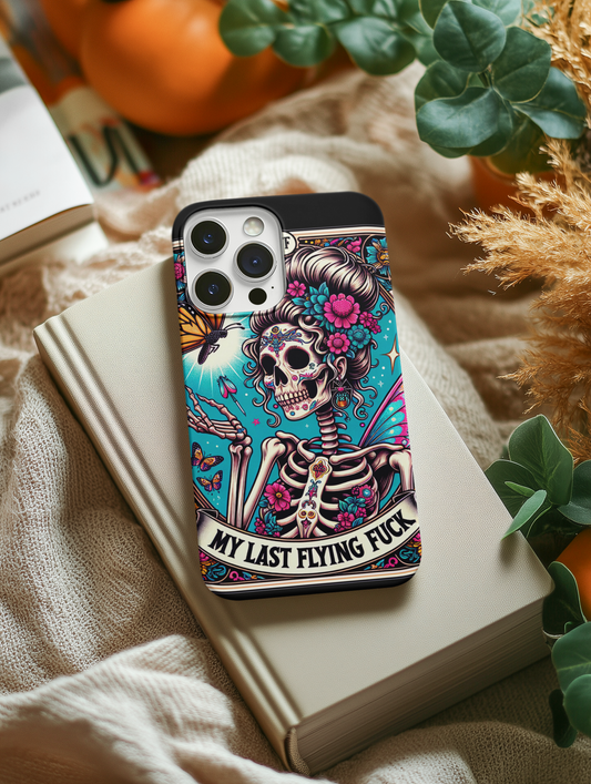 My Last Flying Fuck Tarot Card Phone Case, Celestial Phone Case, Tarot Card Phone Case for iPhone, Samsung, Google Pixel