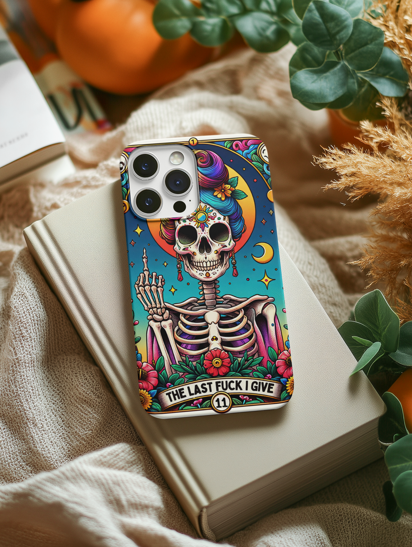 The Last Fuck I Give Tarot Card Phone Case, Celestial Phone Case, Tarot Card Phone Case for iPhone, Samsung, Google Pixel