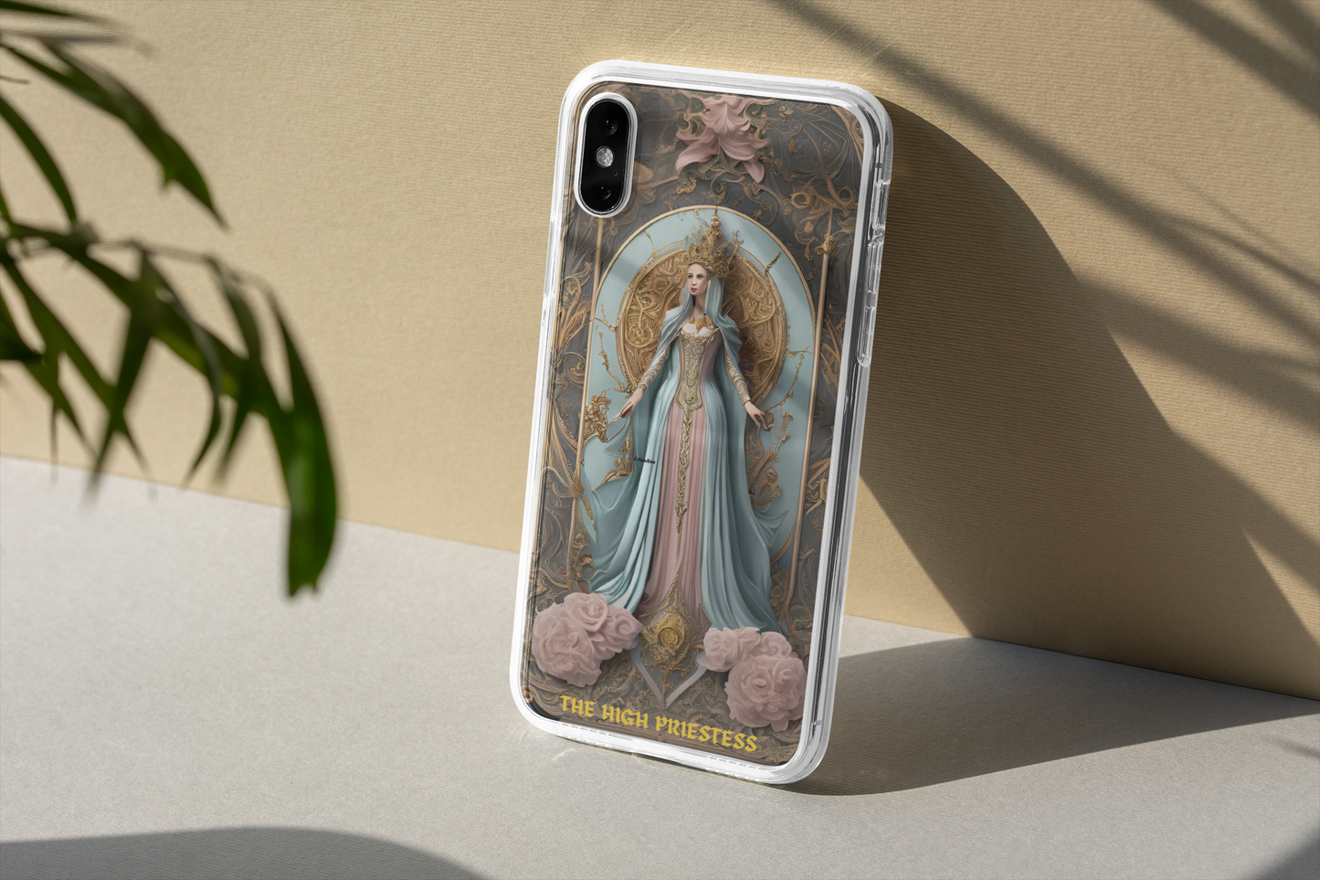 The High Priestess Tough Phone Case, High Priestess Tarot Card Phone Case for iPhone and Samsung, Witchy Phone Case, Mystical Phone Case