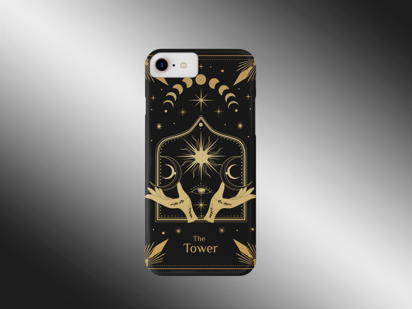 Astrology The Tower Phone Case - Mystical Celestial Design, The Tower Tarot Card Phone Case