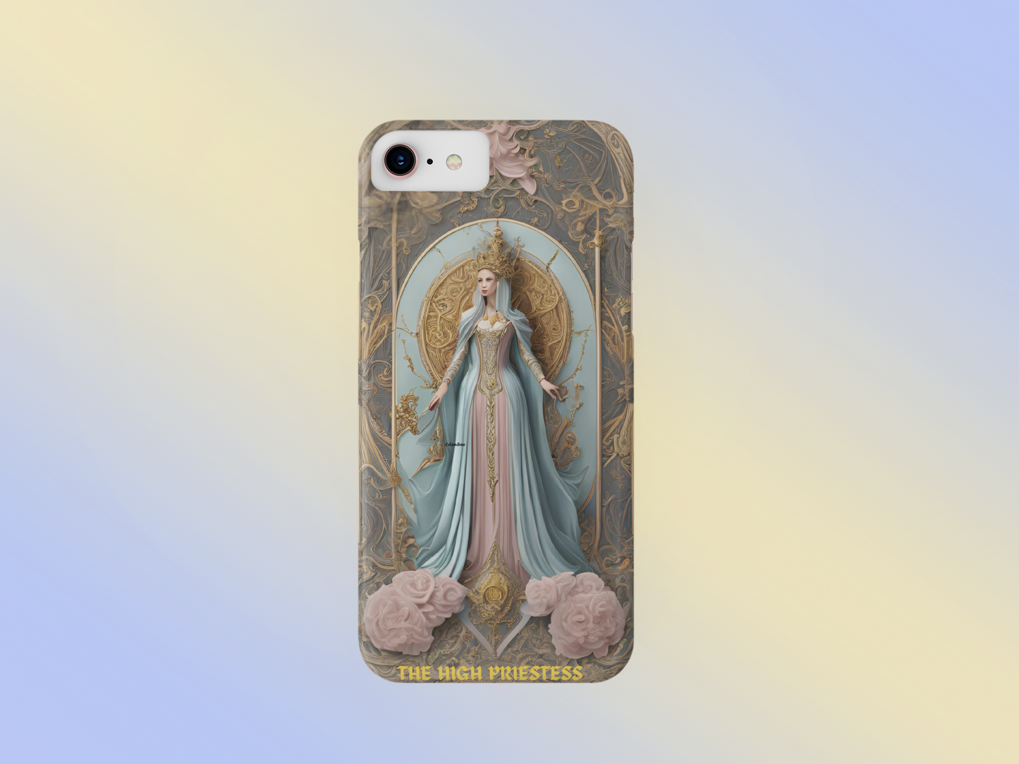 The High Priestess Tough Phone Case, High Priestess Tarot Card Phone Case for iPhone and Samsung, Witchy Phone Case, Mystical Phone Case