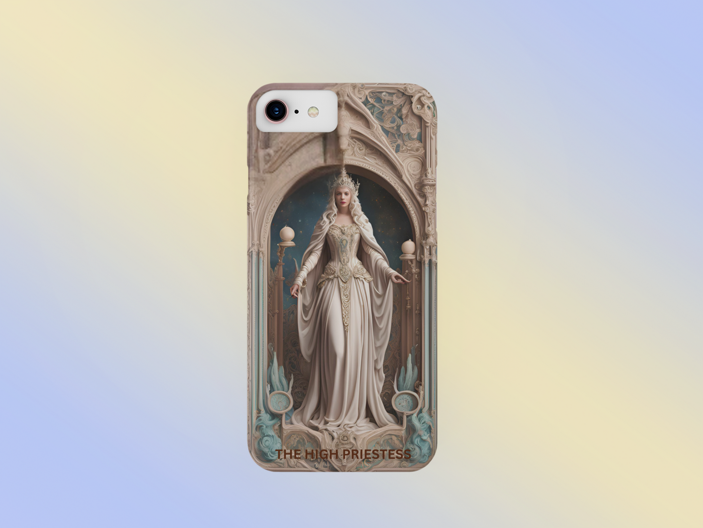 The High Priestess Tough Phone Case, High Priestess Tarot Card Phone Case for iPhone and Samsung, Witchy Phone Case, Mystical Phone Case