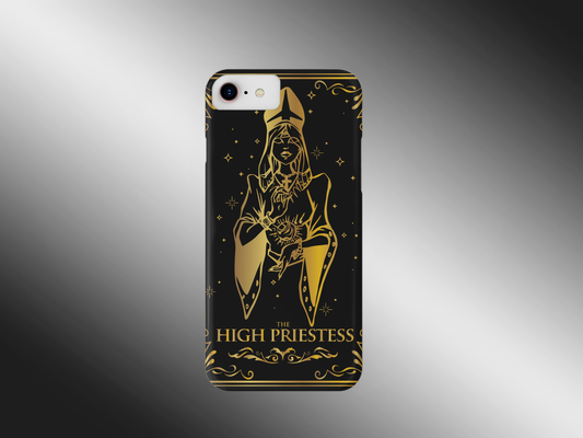 The High Priestess Tarot Card Phone Case, Mystical Phone Case, Celestial Phone Case, Tarot Card Phone Case for iPhone, Samsung