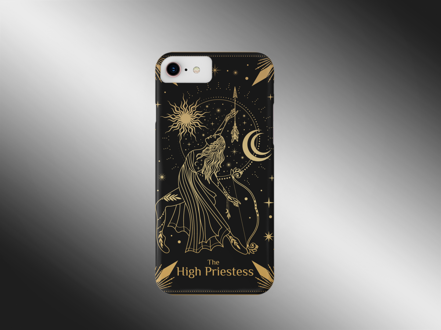 The High Priestess Tarot Card Phone Case, Mystical Phone Case, Celestial Phone Case, Tarot Card Phone Case for iPhone, Samsung, Google Pixel